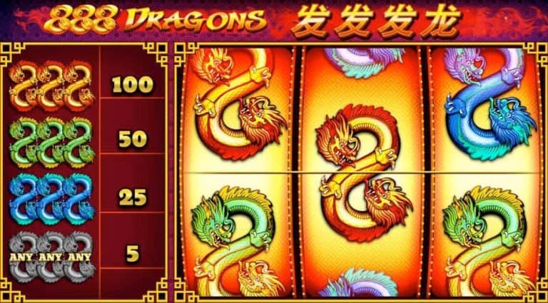 Naga Keberuntungan dan Kilau Emas Tiap Putaran 888 Dragons
